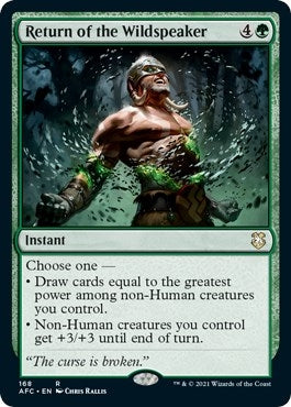 Image for Return of the Wildspeaker (168) [Adventures in the Forgotten Realms] - Magic: The Gathering