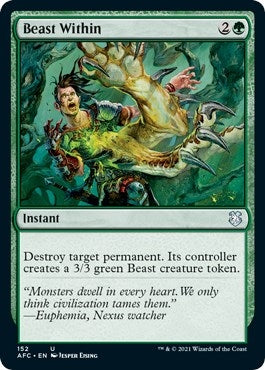 Image for Beast Within (152) [Adventures in the Forgotten Realms] - Magic: The Gathering
