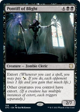 Image for Pontiff of Blight (108) [Adventures in the Forgotten Realms] - Magic: The Gathering