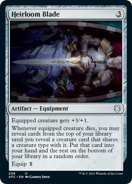 Image for Heirloom Blade (208) [Adventures in the Forgotten Realms] - Magic: The Gathering