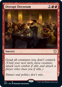 Image for Disrupt Decorum (122) [Adventures in the Forgotten Realms] - Magic: The Gathering