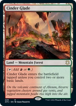 Image for Cinder Glade (229) [Adventures in the Forgotten Realms] - Magic: The Gathering