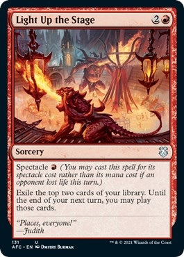 Image for Light Up the Stage (131) [Adventures in the Forgotten Realms] - Magic: The Gathering