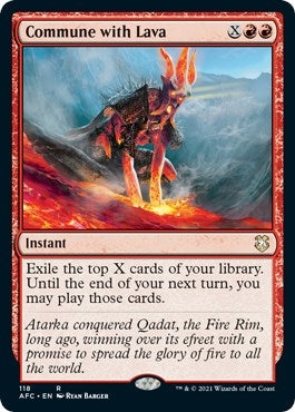 Image for Commune with Lava (118) [Adventures in the Forgotten Realms] - Magic: The Gathering