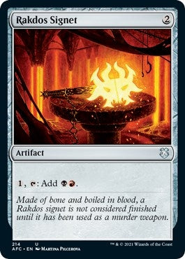 Image for Rakdos Signet (214) [Adventures in the Forgotten Realms] - Magic: The Gathering