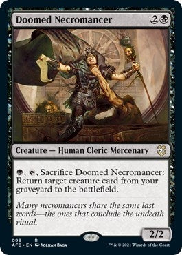 Image for Doomed Necromancer (98) [Adventures in the Forgotten Realms] - Magic: The Gathering