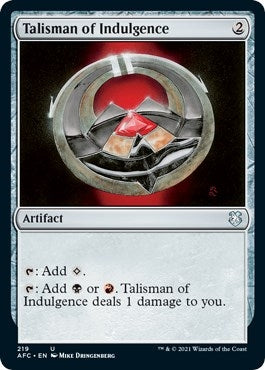 Image for Talisman of Indulgence (219) [Adventures in the Forgotten Realms] - Magic: The Gathering