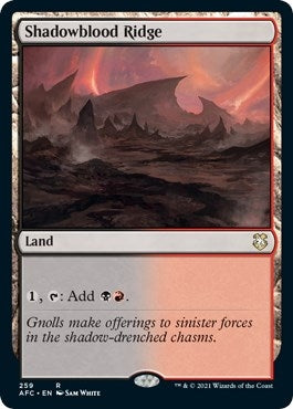 Image for Shadowblood Ridge (259) [Adventures in the Forgotten Realms] - Magic: The Gathering