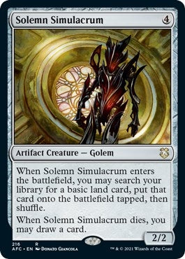 Image for Solemn Simulacrum (216) [Adventures in the Forgotten Realms] - Magic: The Gathering