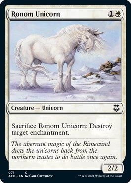 Image for Ronom Unicorn (71) [Adventures in the Forgotten Realms] - Magic: The Gathering