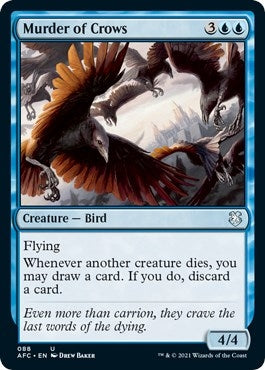 Image for Murder of Crows (88) [Adventures in the Forgotten Realms] - Magic: The Gathering