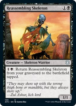 Image for Reassembling Skeleton (109) [Adventures in the Forgotten Realms] - Magic: The Gathering