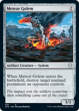 Image for Meteor Golem (210) [Adventures in the Forgotten Realms] - Magic: The Gathering