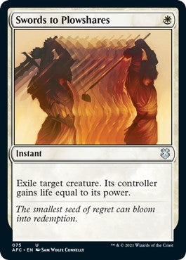 Image for Swords to Plowshares (75) [Adventures in the Forgotten Realms] - Magic: The Gathering
