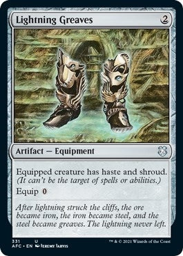 Image for Lightning Greaves (331) [Adventures in the Forgotten Realms] - Magic: The Gathering
