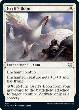 Image for Gryff's Boon (67) [Adventures in the Forgotten Realms] - Magic: The Gathering