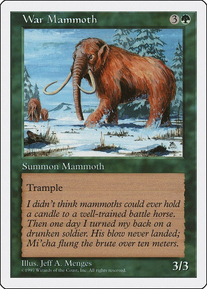 Image for War Mammoth [Fifth Edition] - Magic: The Gathering