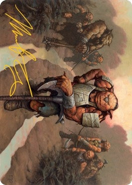 Image for Hobgoblin Bandit Lord Art Card (Gold-Stamped Signature) (30) [Adventures in the Forgotten Realms] - Magic: The Gathering