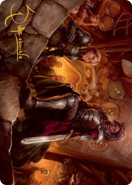 Image for Veteran Dungeoneer Art Card (Gold-Stamped Signature) (36) [Adventures in the Forgotten Realms] - Magic: The Gathering