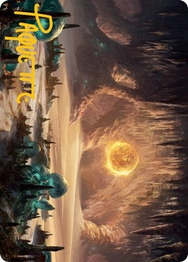 Image for Plains (265) Art Card (Gold-Stamped Signature) (63) [Adventures in the Forgotten Realms] - Magic: The Gathering