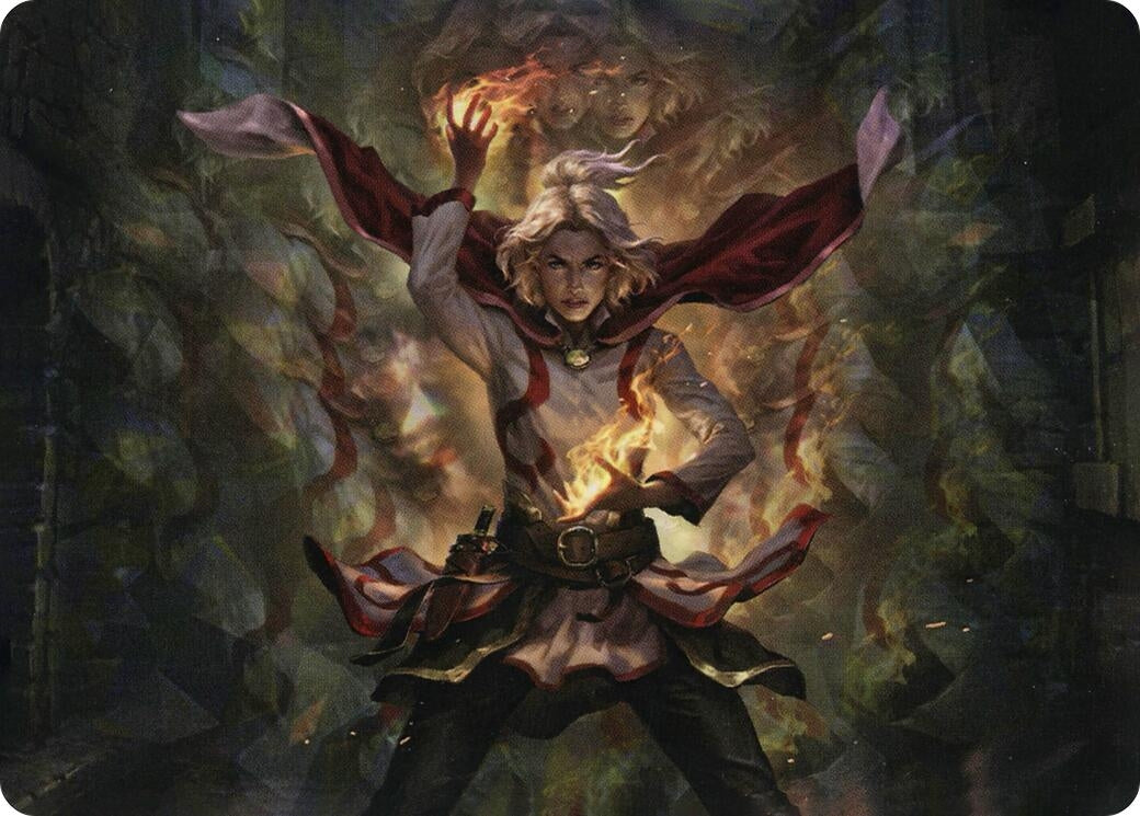 Image for Delina, Wild Mage Art Card (31) [Adventures in the Forgotten Realms] - Magic: The Gathering