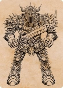 Image for Iron Golem (Showcase) Art Card (80) [Adventures in the Forgotten Realms] - Magic: The Gathering