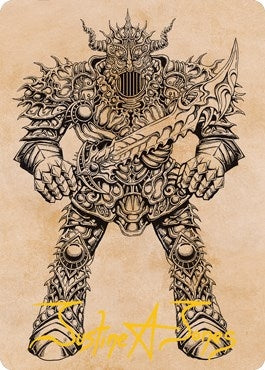 Image for Iron Golem (Showcase) Art Card (Gold-Stamped Signature) (80) [Adventures in the Forgotten Realms] - Magic: The Gathering