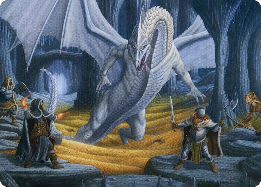 Image for Cave of the Frost Dragon Art Card (46) [Adventures in the Forgotten Realms] - Magic: The Gathering