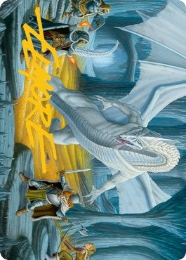 Image for Cave of the Frost Dragon Art Card (Gold-Stamped Signature) (46) [Adventures in the Forgotten Realms] - Magic: The Gathering