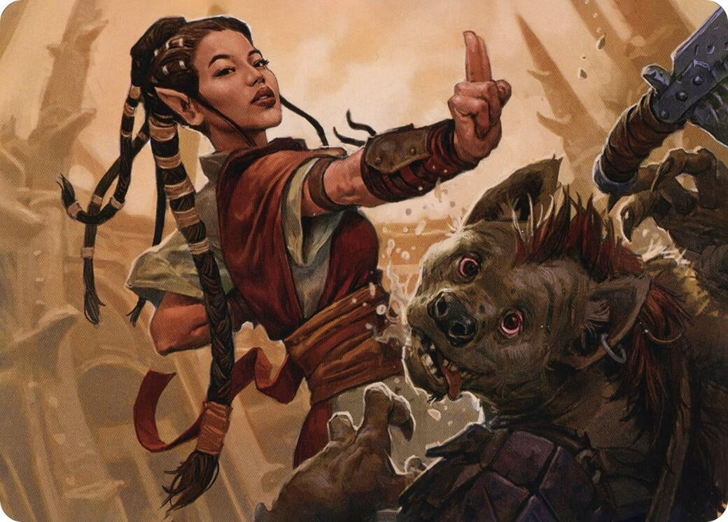 Image for Half-Elf Monk Art Card (28) [Adventures in the Forgotten Realms] - Magic: The Gathering