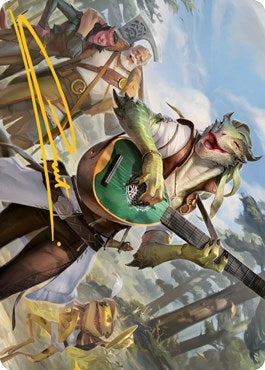 Image for Wandering Troubadour Art Card (Gold-Stamped Signature) (64) [Adventures in the Forgotten Realms] - Magic: The Gathering