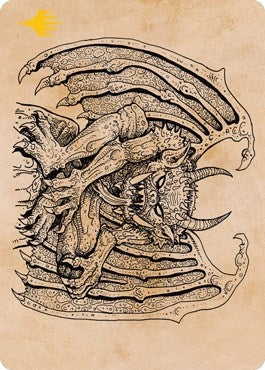 Image for Cloister Gargoyle (Showcase) Art Card (Gold-Stamped) (65) [Adventures in the Forgotten Realms] - Magic: The Gathering