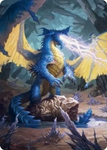 Image for Blue Dragon Art Card (73) [Adventures in the Forgotten Realms] - Magic: The Gathering