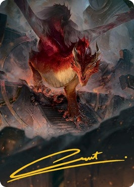 Image for Red Dragon Art Card (Gold-Stamped Signature) (81) [Adventures in the Forgotten Realms] - Magic: The Gathering