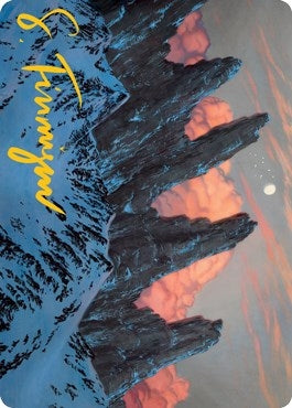 Image for Mountain (59/81) Art Card (Gold-Stamped Signature) (59) [Adventures in the Forgotten Realms] - Magic: The Gathering