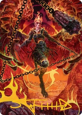 Image for Zariel, Archduke of Avernus Art Card (Gold-Stamped Signature) (77) [Adventures in the Forgotten Realms] - Magic: The Gathering
