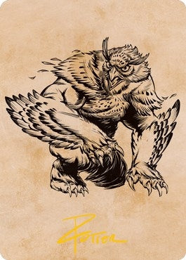 Image for Owlbear (Showcase) Art Card (Gold-Stamped Signature) (76) [Adventures in the Forgotten Realms] - Magic: The Gathering