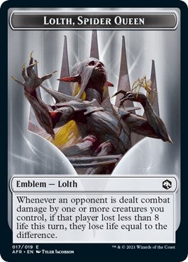 Image for Emblem - Lolth, Spider Queen (17) [Adventures in the Forgotten Realms] - Magic: The Gathering