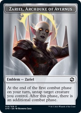Image for Emblem - Zariel, Archduke of Avernus (19) [Adventures in the Forgotten Realms] - Magic: The Gathering
