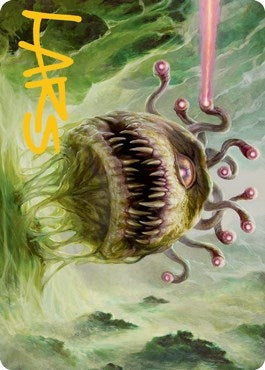 Image for Beholder Art Card (Gold-Stamped Signature) (1) [Adventures in the Forgotten Realms] - Magic: The Gathering