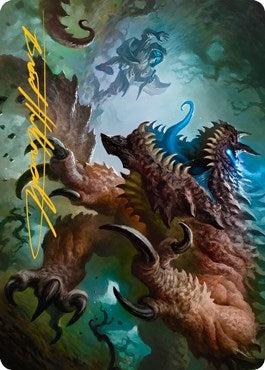 Image for Basilisk Art Card (Gold-Stamped Signature) (9) [Adventures in the Forgotten Realms] - Magic: The Gathering