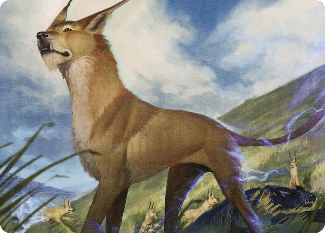 Image for Blink Dog Art Card (20) [Adventures in the Forgotten Realms] - Magic: The Gathering