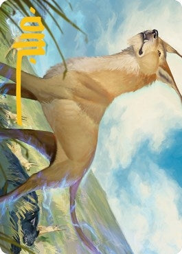 Image for Blink Dog Art Card (Gold-Stamped Signature) (20) [Adventures in the Forgotten Realms] - Magic: The Gathering