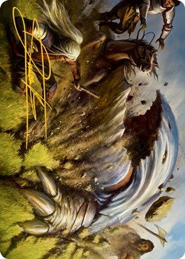 Image for Bulette Art Card (Gold-Stamped Signature) (16) [Adventures in the Forgotten Realms] - Magic: The Gathering