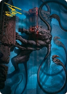 Image for Displacer Beast Art Card (Gold-Stamped Signature) (8) [Adventures in the Forgotten Realms] - Magic: The Gathering