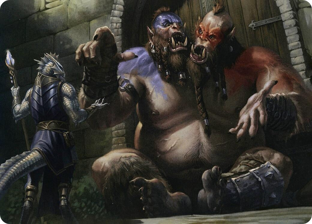 Image for Ettin Art Card (13) [Adventures in the Forgotten Realms] - Magic: The Gathering