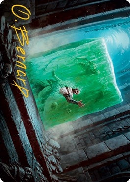 Image for Gelatinous Cube Art Card (Gold-Stamped Signature) (7) [Adventures in the Forgotten Realms] - Magic: The Gathering