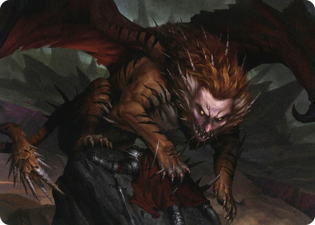 Image for Manticore Art Card (6) [Adventures in the Forgotten Realms] - Magic: The Gathering