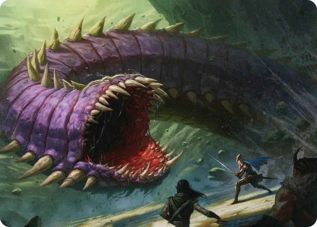 Image for Purple Worm Art Card (3) [Adventures in the Forgotten Realms] - Magic: The Gathering