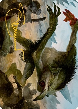 Image for Troll Art Card (Gold-Stamped Signature) (21) [Adventures in the Forgotten Realms] - Magic: The Gathering